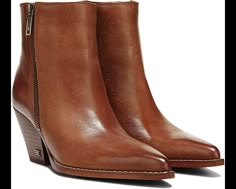 Sam Edelman Jane | Zappos.com Pointy Boots Outfit, Trendy Boots For Women, Merrell Hiking Boots, Leather Boots For Women, Ankle Boots With Jeans, Pointy Boots, Frock And Frill, Trendy Boots, Running Late