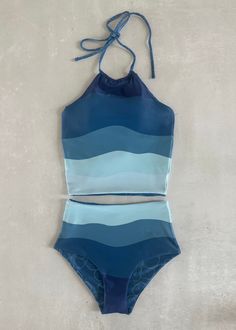 This darling reversible tankini is basically four swimsuits in one because both the top and bottom are fully reversible! The top has an added layer inside with sewn-in padding for worry-free play all day. We tested the fabrics in the salty ocean, sandy beaches, pools, and hot-tubs. It is high-quality, comfortable, and SO much fun!! Truly, a combination you won't want to live (or swim) without ;). High-waisted reversible bottoms High neck reversible top Sewn-in padding High quality fabric Full Co Cute Modest Swimwear Tankini, Rad Swim, Preppy Swimsuit, Crochet Tankini, Tankini Aesthetic, Play All Day, Reversible Top, Swimsuits Outfits, Modest Swimsuits