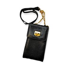 Black Crossbody Wallet Detachable Gold-Plated Chain Strap Fits Iphone 11 Black Wallets With Chain Strap For Everyday Use, Black Wallets With Chain Strap, Black Rectangular Wallet With Chain Strap, Black Rectangular Wallets With Chain Strap, Chic Black Phone Bag With Chain Strap, Elegant Black Wallet With Mobile Phone Bag, Elegant Black Wallet, Black Rectangular Phone Bag With Chain Strap, Black Crossbody Phone Bag With Chain Strap