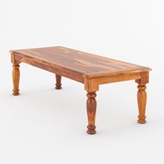 a small wooden table with two legs and a wood top on an isolated white background