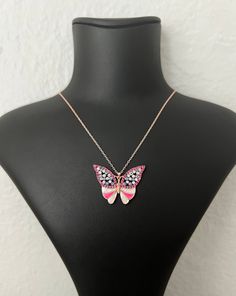 Fuchsia Evil Eye Butterfly Silver Necklace ABOUT PRODUCT ○ Our collection, embroidered with Silver, is a true expression of elegance. Each piece of silver jewelry is designed with special hand craftsmanship. Every detail has been carefully considered and each stone has been carefully selected. ○ Our 925 sterling Silver Jewelry is made of high quality materials. Silver offers durability and shine. ○ Our collection includes a wide variety of jewelry designs suitable for different styles and tastes Pink Sterling Silver Butterfly Jewelry, Pink Butterfly Charm Pendant Jewelry, Pink Butterfly Charm Pendant Necklace, Pink Sterling Silver Jewelry With Butterfly Charm, Pink Pendant Necklace With Butterfly Charm, Sterling Silver Jewelry With Pink Butterfly Charm, Handmade Pink Butterfly Necklace Gift, Pink Butterfly Charm Necklace For Gift, Pink Butterfly Necklace For Gift