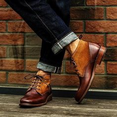 Quality Leather Boots, Popular Boots, Leather Chukka Boots, Brogues Men, Casual Ankle Boots, Custom Design Shoes, Chukka Boots Men, Ankle Boots Men, High Ankle Boots