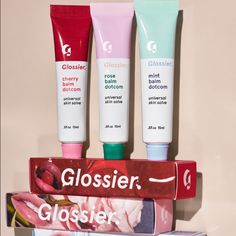 Hi Loves! Use The Link : Https://Re.Glossier.Com/9c077146 To Get 10% Off Your First Glossier Purchase! I Have The Boy Brow, Stretch Concealer, Milky Jelly Cleanser, And Mint/Rose Flavored Balm Dot Coms (And Am Obsessed With Them All). I Have Super Sensitive Skin And Haven't Had Any Issues With Any Of Their Products! Feel Free To Ask Me Any Questions Ab Their Products! Balm Dot Com, Glossier Balm, Glossier Balm Dotcom, Stretch Concealer, Milky Jelly Cleanser, Beauty Products You Need, Skin Care Routine Order, Rose Flavored, Glossy Makeup