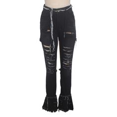 FREE SHIPPING Sexy Hollow Out Ripped High Waist Holw Denim Pants JKP3655 Ripped Flare Jeans, Womens Ripped Jeans, Jeans Models, Woman Personality, Waist Jeans, Bell Bottom, Shirts Blouses, Wholesale Clothing, Cami Tops