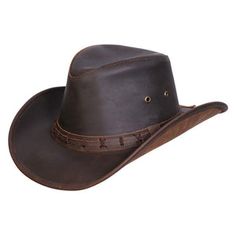 Australian Cowboy, Mens Leather Hats, Brown Leather Hat, Custom Cowboy Hats, Leather Cowboy Hats, Kangol Hats, Lifeguard Hat, American Cowboy, Outback Hat