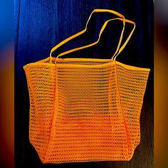 New Orange Beach Tote. Approximately 14.5 Inches From Top To Bottom. Perfect For The Beach. New Without Tags. Summer Beachwear Beach Bag, Yellow Casual Beach Bag For Beach Season, Casual Yellow Beach Bag For Beach Season, Casual Orange Beach Bag For Summer, Trendy Orange Beach Bag For Vacation, Summer Beach Bag For Poolside, Casual Orange Beach Bag For Beach Season, Casual Yellow Beach Bag For Summer, Casual Orange Beach Bag For Vacation