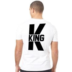 king and queen couple tees King And Queen Art Couple, King T Shirt Design, King And Queen Shirts Couple, King And Queen T Shirts Couple, King Queen Shirts, Mens Tees Fashion, Couple Tees, King And Queen, Womens Size Chart