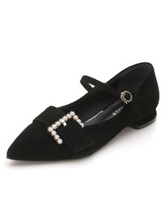 Editor's NotesAmellie displays contemporary shoes that are created with sensible silhouette and antique mood- Merita Pearl Loafer   - Suede- Pearl and gem stone buckle detail - Comfortable daily item Measuremets(in.)- Size: KR225mm(US5.5) - KR250mm(US8)- Heel height 0.8in.- Fits true to the sizeComposition & Care- Suede- Do not wash- Professional shoe cleaning recommendedDesigner- Made in Korea- by amellie Elegant Party Flats With Buckle Closure, Elegant Pointed Toe Flats With Buckle Closure, Elegant Formal Flats With Buckle Closure, Elegant Flats With Buckle Closure And Round Toe, Elegant Pointed Toe Flats With Buckle Closure For Evening, Elegant Evening Pointed Toe Flats With Buckle Closure, Elegant Loafers With Buckle Closure And Flat Heel, Elegant Flat Heel Loafers With Buckle Closure, Elegant Flat Loafers With Buckle Closure