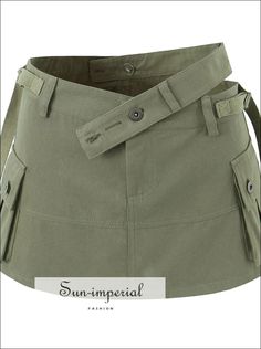 Women’s Low Cut Out Waist Safari Mini Skirt With Double Side Pockets And Underwear Shorts Detail underwear Sun-Imperial United States Summer Short Skirt With Pockets, Summer Mini Skort With Pockets, Mini Length Khaki Cargo Skirt For Summer, Khaki Skort With Pockets For Summer, High Waist Utility Skort For Summer, Khaki Mini Length Cargo Skirt For Summer, High Waist Cargo Skirt With Multiple Pockets For Summer, Summer Short Cargo Skirt With Pockets, Summer Utility Style Mini Length Bottoms