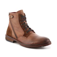 Rustic Asphalt-Boot Dance Boot An asymmetrical zipper and contrast stitching come together in edgy cool style with the Boot Dance ankle boot from Rustic Asphalt! Men Boot, Dance Boots, Come Together, Contrast Stitch, Combat Boots, Cool Style, Ankle Boot, Stitching, Sandals