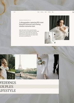 the wedding website is clean and ready to be used for photoshopped, but it doesn't look like that