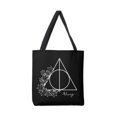 Always (white over black/dark) in Tote Bag by The Doodling Studio #harrypotter #always #deathlyhallows #harrypottertshirt #deathlyhallowstshirt #deathlyhallowsmerch #thedoodlingstudio #snape #lillypotter #threadless Harry Potter Tote Bag, Dark Accessories, Cricut Air 2, Harry Potter Tshirt, Cricut Air, Accessories Bag, Shop Accessories, Drawings Simple, Graphic Design Resources