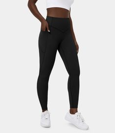 In My Feels Everyday High Waisted Shaping Leggings – HALARA In My Feels, Everyday Leggings, Oxford Blue, Leggings With Pockets, Gym Leggings, Pocket Leggings, Side Pocket, Active Wear For Women, Black Leggings