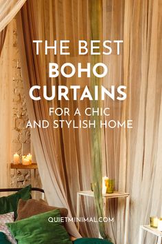 the best boho curtains for a chic and stylish home cover image