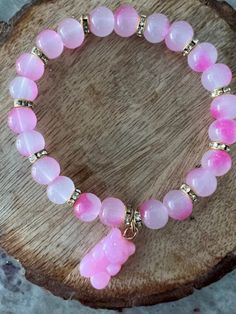 Gummy Bears! Grab your one of a kind glass bead bracelet with gummy bear charm! limited quantities. Pink Resin Bracelet Gift, Handmade Pink Resin Bracelets, Accessories Board, Bear Bracelet, Crystal Bead Jewelry, Glass Bead Bracelet, Kandi Bracelets, Beads Bracelet Design, Money Making Hacks