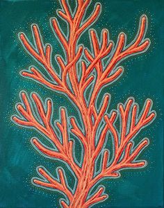 an image of a painting with corals on it