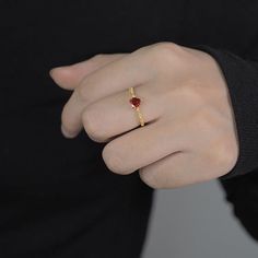 💎 Materials: Gold: 18k Gold Plated over Solid Sterling Silver Base Silver: Solid Sterling Silver Cubic Zirconia Synthetic Ruby 📐 Size: Adjustable Open Design - Size 5+ Gold Cubic Zirconia Jewelry For Proposal, Gold Dainty Heart Ring For Proposal, Dainty Gold Jewelry For Proposal, Elegant Gold Plated Heart Ring For Promise, Gold Jewelry For Valentine's Day Proposal, Gold Jewelry For Proposal On Valentine's Day, Dainty Jewelry For Valentine's Day Proposal, Gold Rings Heart Cut For Gift, Dainty Gold Heart Ring For Proposal