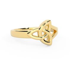 Handcrafted 14k Solid Gold Trinity Love Knot Ring, designed in Ireland by time served Craftsman.A perfect gift for the one you love a soulmate best friend or just spoil yourself. Soulmate Best Friend, Celtic Rings Women, Best Friend Soul Mate, A Soulmate, Celtic Ring, Love Knot Ring, Celtic Woman, Celtic Rings, Women's Rings