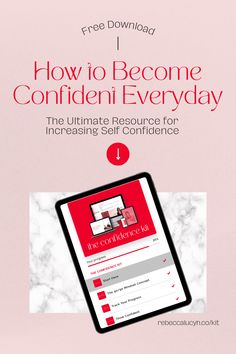 the ultimate guide to how to become confident every day, including an ipad and tablet