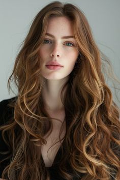 A glossy shine spray enhances the natural luster of long wavy hair, emphasizing the beauty and radiance of the waves with added shine. Fish Tail Side Braid, Romantic Curls, Blonde Tones, Long Layered Haircuts, Long Wavy Hair, Layered Haircuts, Hair A, Wavy Hair, Beautiful Hair