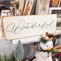 Its a wonderful life large sign It’s A Wonderful Life Sign, Its A Wonderful Life Decor, Its A Wonderful Life Christmas Decor, It’s A Wonderful Life Party Ideas, Christmas Wedding Themes, It’s A Wonderful Life, Boho Christmas Tree, It's A Wonderful Life, Joy Sign