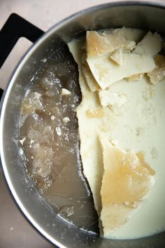 some food is being cooked in a pot