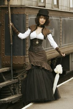 Steampunk Fashion Women, Costume Carnaval