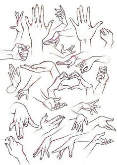 a drawing of many hands reaching out to each other