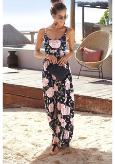 Multi Print Tie Back Maxi Dress X30124 | LASCANA Summer Sewing Patterns, Patterns Floral, Sundresses Women, Summer Sewing, Maxi Dress Pattern, Short Summer Dresses, Couture Designers, Flowy Maxi Dress, Maxi Dress Navy