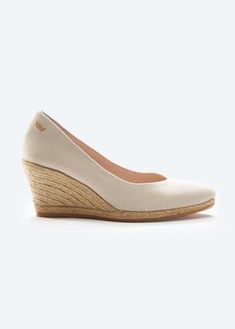 Roses V Cut Canvas Women's Wedges | Natural Jute | Viscata Medium Wedges, Womens Espadrilles Wedges, Sell Shoes, Elegant Pumps, Flat Wedges, Slip On Espadrilles, Wedge Espadrilles, Slip On Pumps, Print Layout