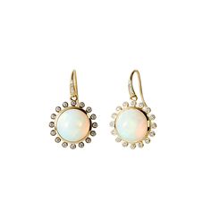 Cosmic Ethiopian Opal Earrings Ethiopian Opal Earrings, Cabochon Earrings, Ring Bracelet Chain, Wire Design, French Wire, Opal Earrings, Pierced Ears, Ethiopian Opal, Ring Bracelet