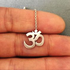 Beautiful Om Symbol Necklace In 100% Sterling Silver. It’s Sexy, Playful, Fun, Sturdy And A Perfect Gift For A Yogi Or Yogini You Love! Just Lowered The Price 40% - This Necklace Is Sure To Bring You Lots Of Compliments Wherever You Go. Om Symbol, Symbol Necklace, Jewelry Sterling Silver, Style Necklace, Necklace Length, Womens Jewelry Necklace, Sterling Silver Jewelry, Necklace Lengths, Jewelry Necklaces