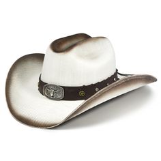 White Western Hat Bands For Outdoor, White Brimmed Country Top Hat, White Brimmed Country Style Top Hat, Country Style White Brimmed Top Hat, White Country Style Hat For Outdoor, White Country Style Top Hat For Western-themed Events, White Country Style Top Hat For Country Events, White Adjustable Country Style Hat, White Country Style Outdoor Hat