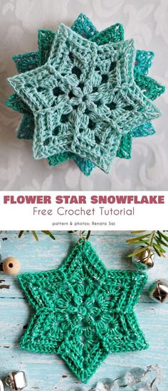 crochet snowflake is an easy and fun project for beginners