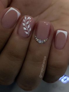 Manicure Nail Designs, French Manicure Nails, Work Nails, Blush Nails, Short Acrylic Nails Designs, Bridal Nails, Fancy Nails, Short Acrylic Nails, Cute Acrylic Nails