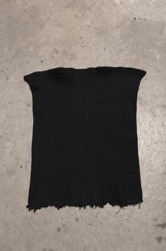 PRL Ribbed Cut Off Tube Top Tank in Black - S/M – One More Chance Vintage