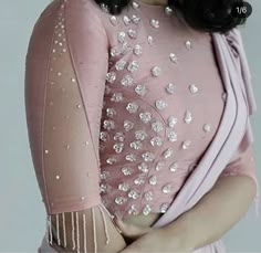 Stylish Blouse Design Net Sleeves, Net Sleeves Embroidery Designs For Blouse, Net Slives Designs For Blouse, Netted Hands Blouse Designs, Net Blouse Sleeves Designs Latest Fancy, Partywear Blouse Designs, Saree Blouse Sleeves, Blouse Designs Net, Trending Blouse Designs