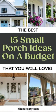 [object Object] Small Porch Ideas On A Budget, Narrow Front Porch Ideas, Side Porch Ideas, Small Porch Decor, Small Back Porches, Front Porch Seating, Small Porch Ideas, Front Porch Bench, Small Porch Decorating