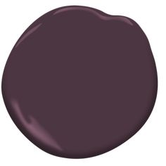 a dark purple paint color with a white background and an oval shape in the center