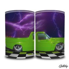 Geltchy | HX HOLDEN UTE Beer Stubby Cooler GMH Kingswood Panama Green Aussie Slammed V8 Street Machine Illustrated Car Gift Green Gifts