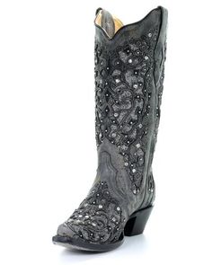 Women's Glitter and Crystals Boots – Skip's Western Outfitters Buy Boots, Corral Boots, Every Step You Take, Leather Cushion, Goodyear Welt, Cowboy Boots, Leather Boots, Special Events, Daily Wear