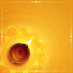 an orange and yellow background with a flower