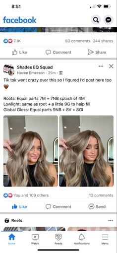 Fall Mom Hair Color, Root Formula Shades Eq, Bronde Haircolor Redken Formulas, Redken Shades Eq Dark Blonde, Ashy Bronde Formula Shades Eq, Bronde Lowlights Formula, Shadow Root Blonde Formula, Growing Natural Hair Color Out, Level 8 Ash Blonde Redken Formula