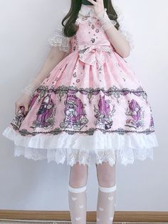 The price is for a dress only, others are not included.  Garment Size   	 		 			Size 			XS 			S 			M 			L 			XL 			2XL 		 		 			Bust 			76 			80 			85 			90 			96 			101 		 		 			Waist 			54 			60 			66 			72 			76 			81 		 		 			Full Length 			95 			95 			95 			100 			100 			105 Princesscore Sleeveless Summer Dress, Fairy Kei Short Sleeve Dress For Costume Party, Summer Fairy Kei Dress With Doll Collar, Fairy Kei Doll Collar Summer Dress, Pink Sleeveless Princesscore Dress, Red Harajuku Dress For Spring, Harajuku Sleeveless Dress For Costume Party, Harajuku Style Sleeveless Dress For Costume Party, Harajuku Red Ruffled Dress