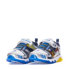 What's not to love about the Character Lighted Paw Patrol Toddler Sneakers? They feature those beloved, crime-fighting pups along with light-up elements. And with the hook-and-loop closure, putting them on in the morning is a breeze for you or your child.Features Paw Patrol characters. Adjustable, hook-and-loop closure. Light-up features. Heel loop for ease when putting on. Durable outsole. Padded tongue and collar. Paw Patrol Characters, Back To School Backpacks, Adidas Tee, Black And White Sneakers, Toddler Sneakers, Nike Tees, Work Shirts, Paw Patrol, Summer Essentials