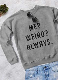 Cute Shirt Designs, Outfits Winter, Style Outfits, Sweatshirt Designs, Printed Sweatshirts, Cute Shirts, Shopping Cart, Custom Fit, Sweater Hoodie