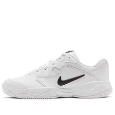 The Nike Court Lite 2 'White' is the perfect sneaker for adults who want to take their game to the next level. With a rubber sole and a white and black colorway, this sneaker provides superior cushioning and support for training and competition. Its unique outsole features five distinct patterns, each corresponding to the five basic steps of tennis that all beginners learn. This sneaker is inspired by the court and is part of the Nike Court series, making it a must-have for any tennis enthusiast. (SNKR/Low Top/Non-Slip/Dad Shoes/Breathable/Gift Recommend) Nike Court Lite 2, Nike Court Lite, Tennis Court Shoes, Perfect Sneakers, Dad Shoes, Court Shoes, The Court, Tennis Shoes, Next Level