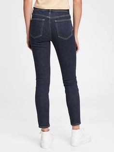 Mid Rise True Skinny Jeans With Washwell | Gap Gap High Rise Workwear Bottoms, Gap High Rise Bottoms For Workwear, Gap High Rise Jeans For Work, Gap Stretch Jeans For Fall, Gap Stretch Jeans For Spring, Gap Fitted Jeans For Fall, Slim Fit Gap Jeans For Fall, Fitted Gap Jeans For Fall, Gap High Rise Fitted Jeans