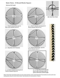 the instructions for how to tie a round - shaped knot on a clock face, from an instruction manual