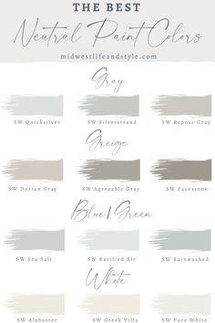 the best neutral paint colors for every room in your house, from gray to white